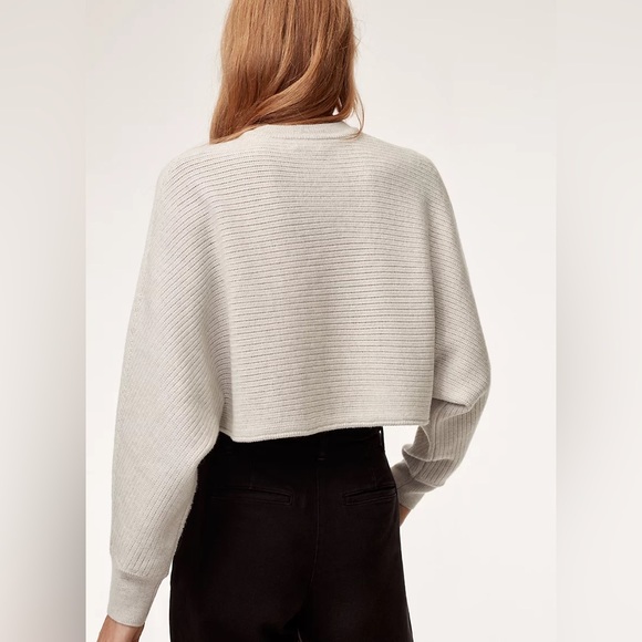Aritzia Wilfred Cropped Merino Wool Sweater. Size L. NWOT - Picture 3 of 13